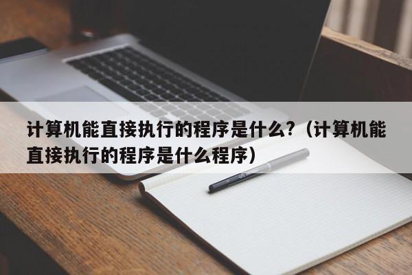 计算机能直接执行的程序是什么?计算机能直接执行的程序是什么程序