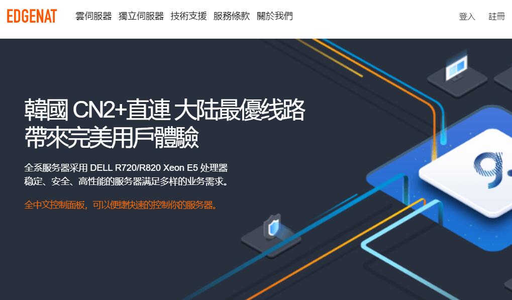 EDGENAT韩国独立<strong>服务器</strong>测评 - CN2线路和原生家宽网络可选