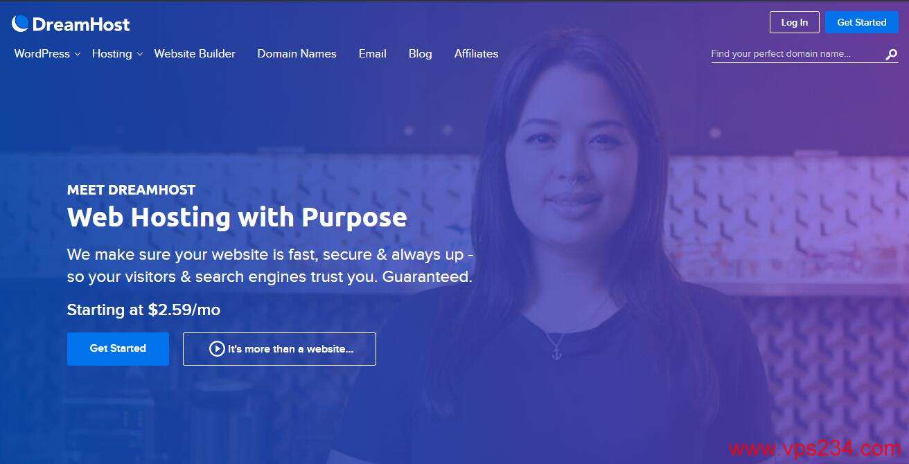 DreamHost 最适合建站的美国VPS推荐 - 无限流量 - 免费SSL