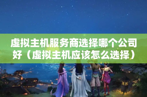 虚拟主机服务商选择哪个公司好（虚拟主机应该怎么选择）