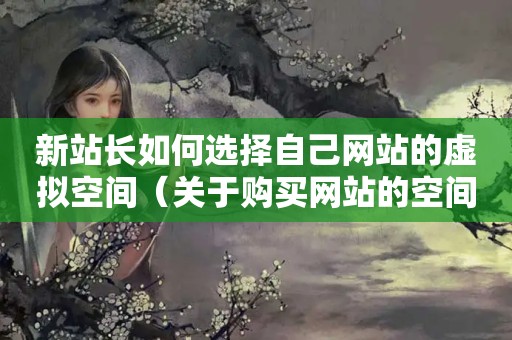新站长如何选择自己网站的虚拟空间（关于购买网站的空间）