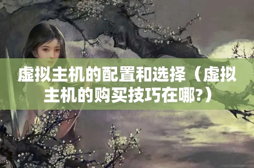 虚拟主机的配置和选择（虚拟主机的购买技巧在哪?）