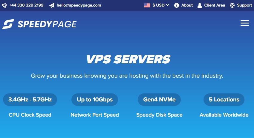 SpeedyPage：英国VPS怎么样测评介绍