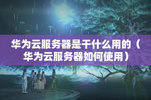 华为云服务器是干什么用的（华为云服务器如何使用）