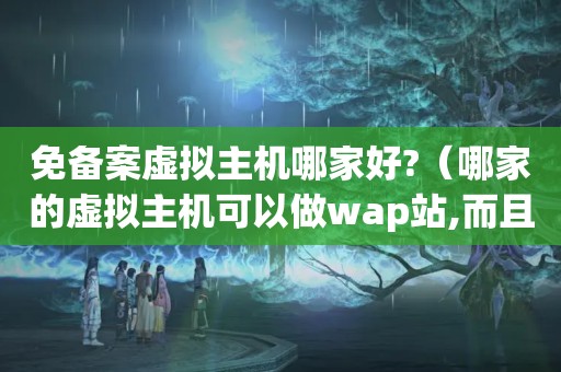 免备案虚拟主机哪家好?（哪家的虚拟主机可以做wap站,而且不用备案?）