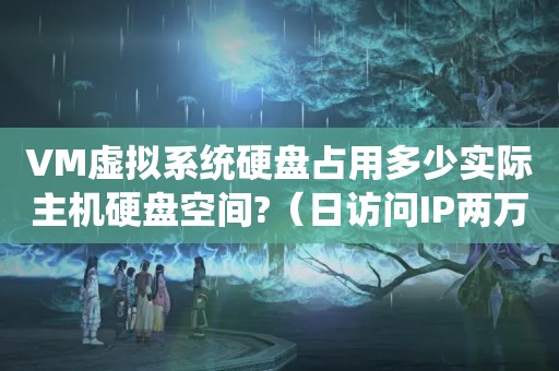 VM虚拟系统硬盘占用多少实际主机硬盘空间?（日访问IP两万,大概要用什么配置的服务器?）