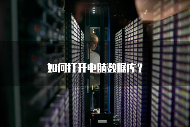 如何打开电脑数据库？