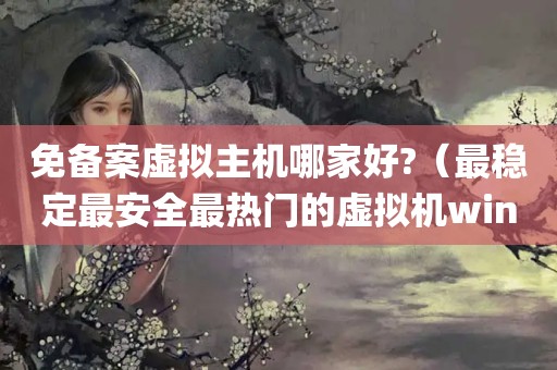 免备案虚拟主机哪家好?（最稳定最安全最热门的虚拟机win8系统下载排行榜Top8）