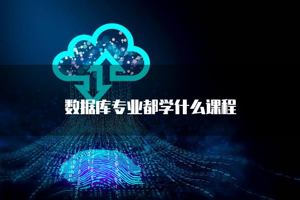 数据库专业都学什么课程