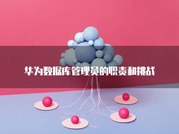 华为数据库管理员的职责和挑战