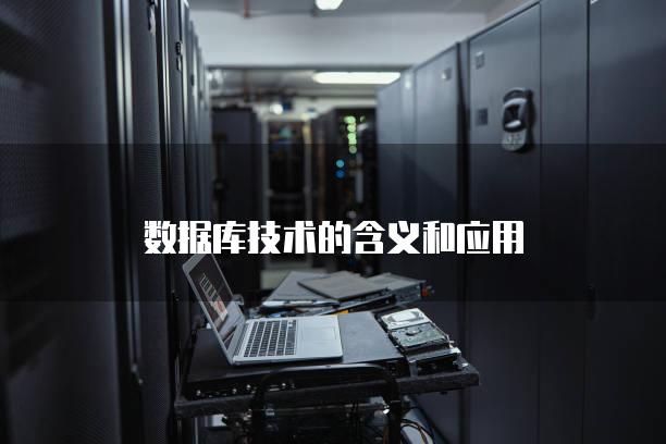 数据库技术的含义和应用