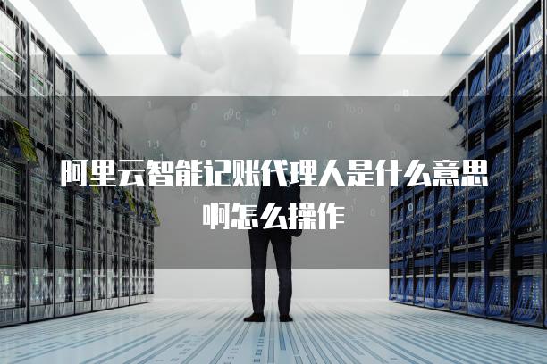 阿里云智能记账代理人是什么意思啊怎么操作