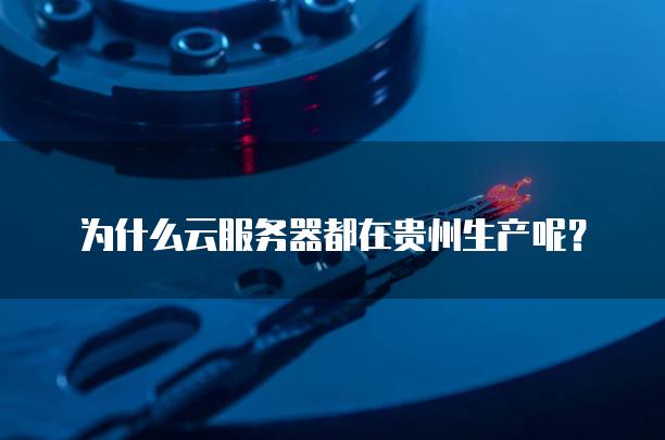 为什么云<strong>服务器</strong>都在贵州生产呢？