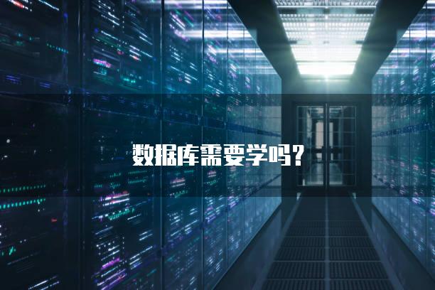 数据库需要学吗？