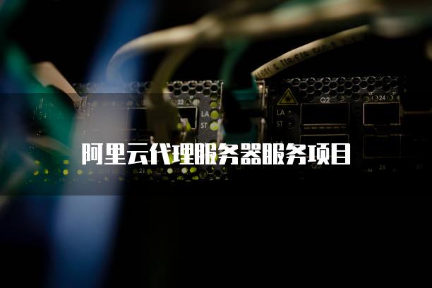 阿里云代理<strong>服务器</strong>服务项目