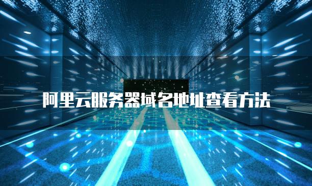 阿里云<strong>服务器</strong>域名地址查看方法