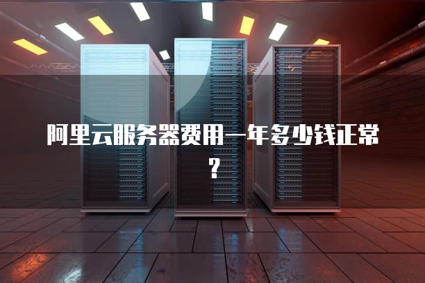阿里云服务器费用一年多少钱正常？