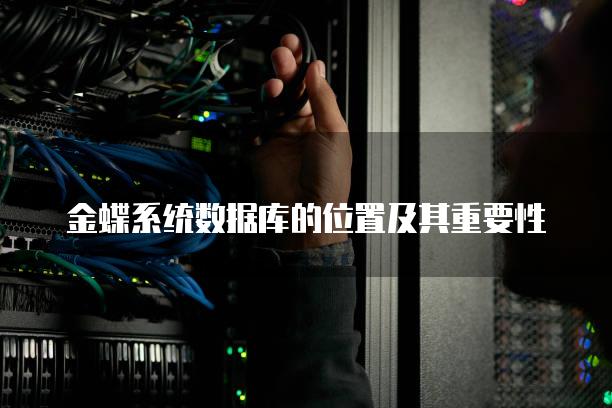 金蝶系统数据库的位置及其重要性