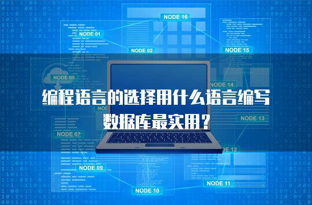 编程语言的选择用什么语言编写数据库最实用？