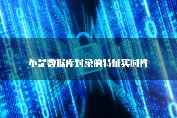 不是数据库对象的特征实时性