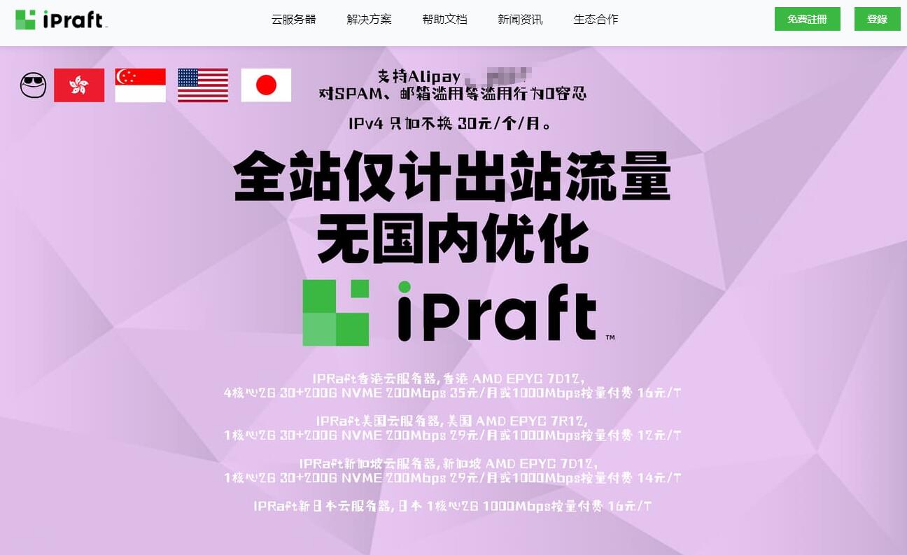 IPRaft：日本VPS怎么样测评介绍 - 最低29元/月