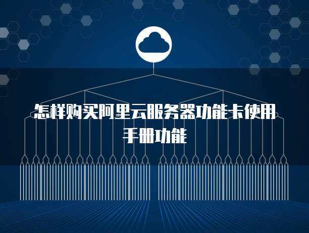 怎样购买阿里云服务器功能卡使用手册功能