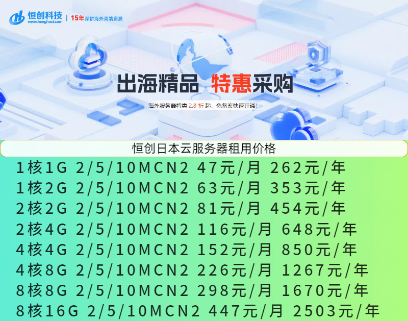 海外租用日本云主机性能怎么样？值得租用吗