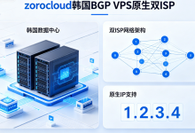 zorocloud韩国BGP VPS原生双ISP-全球服务器测评